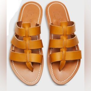 K. Jacques Dolon Sandal. Size 36. Natural Leather color.